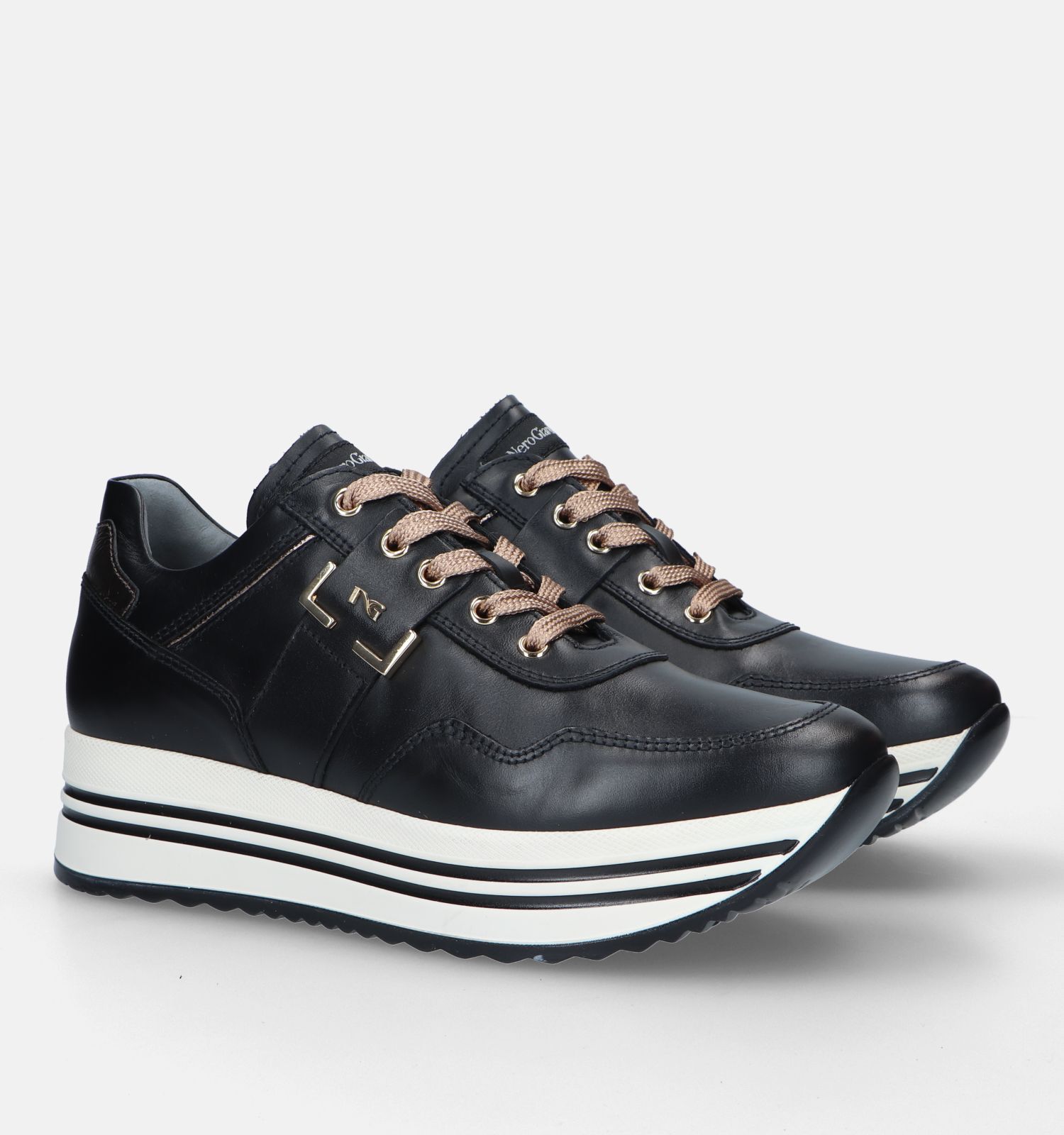 Zwarte platform sneakers deals