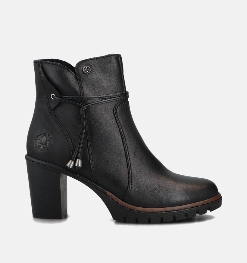 Rieker Bottines &agrave; talons en Noir pour femmes (377929)