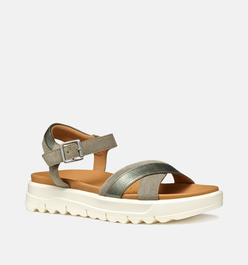 Geox Xand 2.1s Taupe Sandalen voor dames (353790)