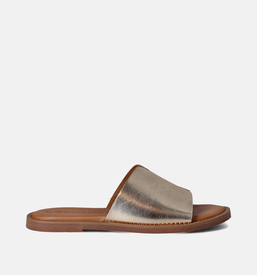Tamaris Nu-pieds plates en Or pour femmes (354434)