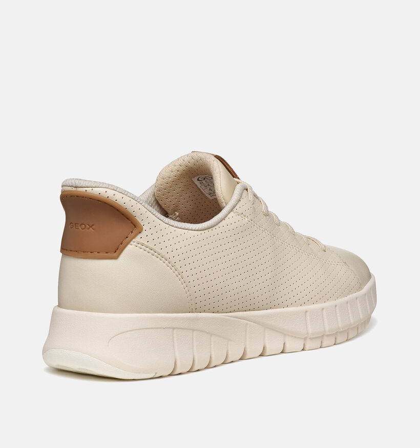 Geox Flextride Plus Baskets en Beige pour femmes (368186) - pour semelles orthop&eacute;diques