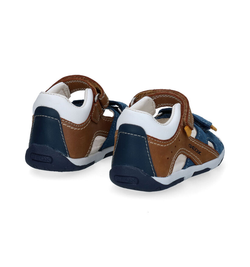 Geox Tapuz Sandales en Bleu en cuir (303744)