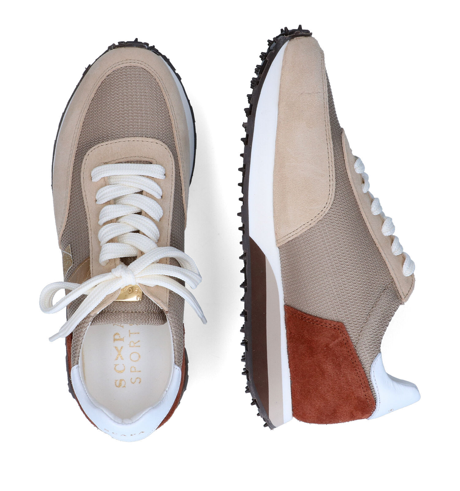 Scapa Baskets casual en Beige fonce Femmes Baskets en ligne sur TORFS.BE