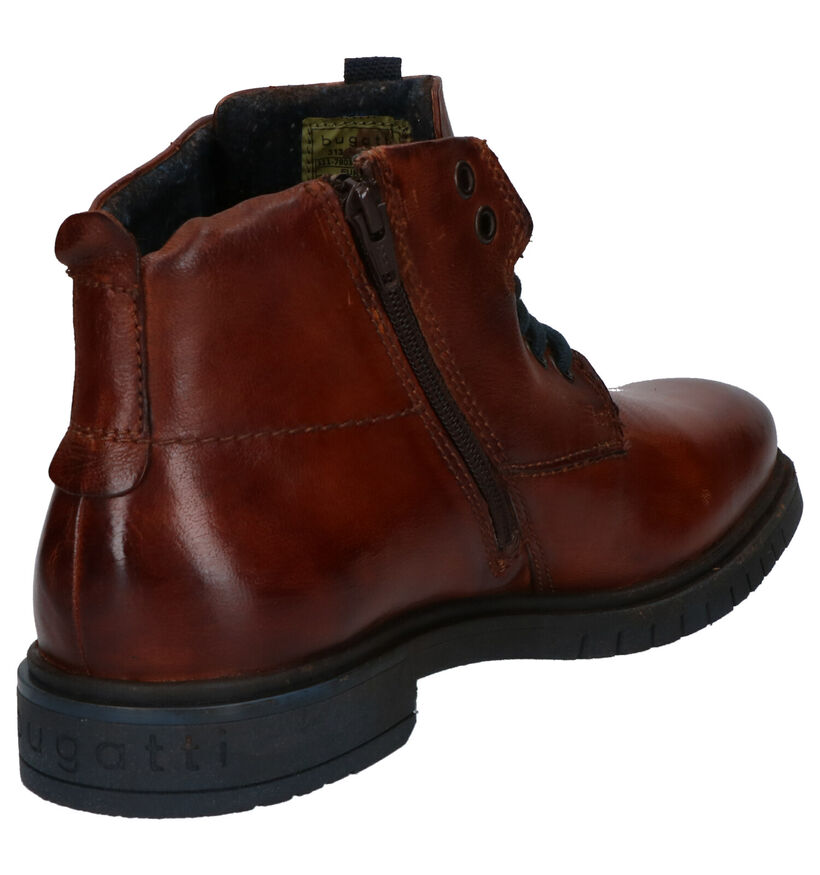 Bugatti Cognac Boots in leer (255352)