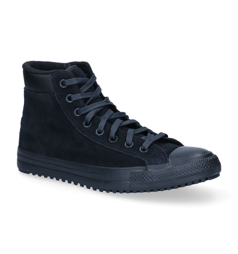 Converse Chuck Taylor AS PC Boot HI Basket en Noir en daim (293731)