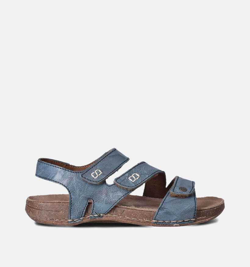 Rieker Sandales plates en Bleu pour femmes (354982)