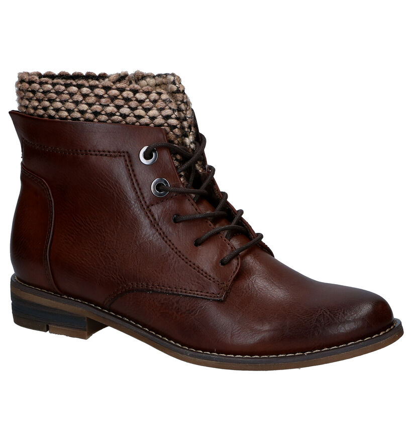Marco Tozzi Bottines à lacets en Marron en cuir (296930)