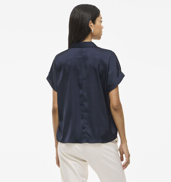 Vila Blouses Blauw/Bordeaux
