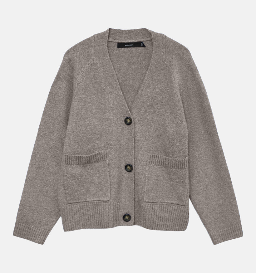 Vero Moda Boom Gilet en Beige fonc&eacute; pour femmes (377582)