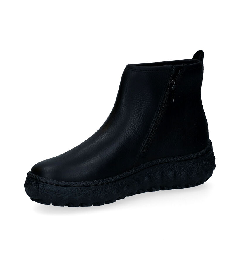Camper Bottines plates en Noir en cuir (299922)