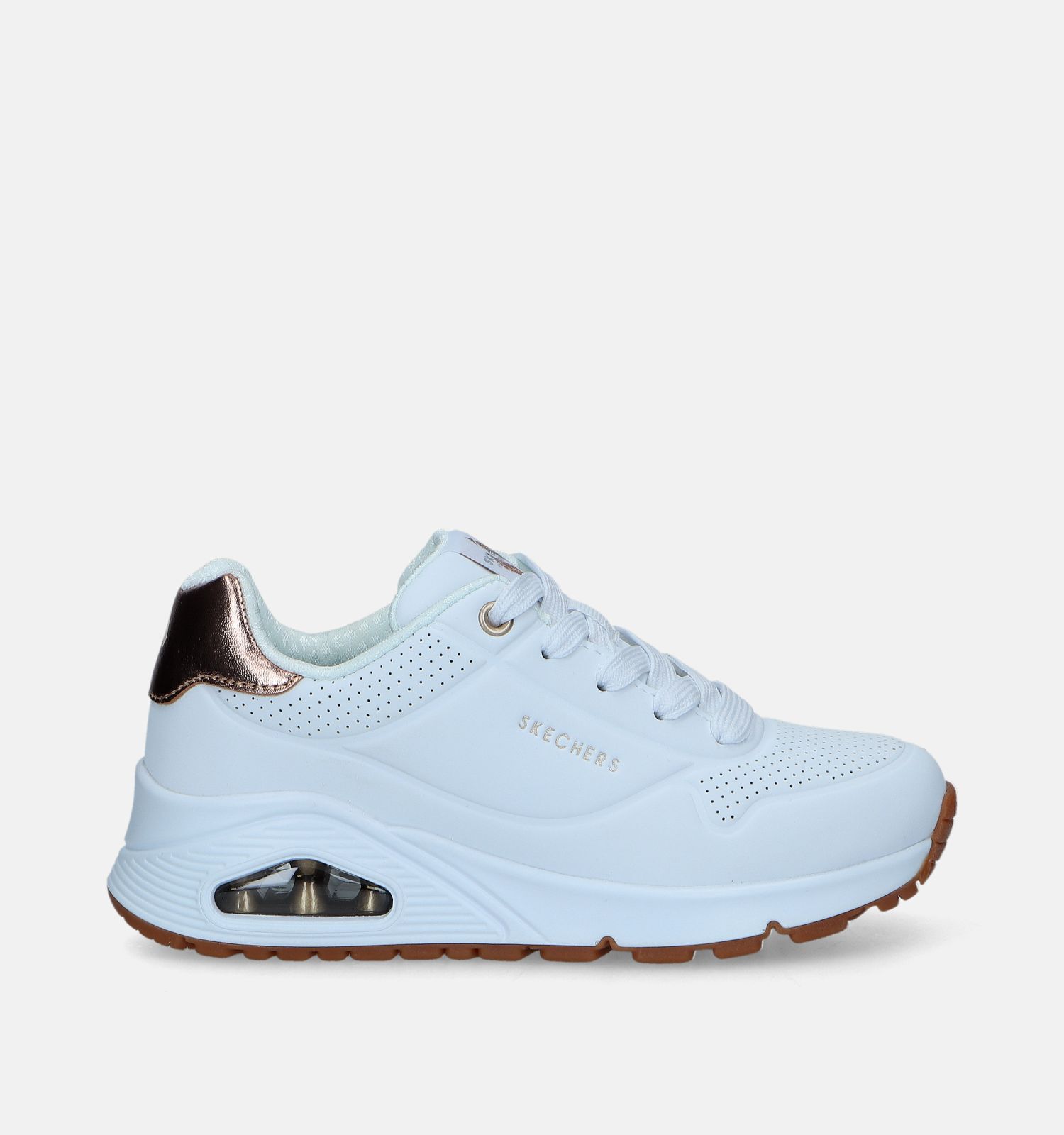 Witte sneakers skechers on sale