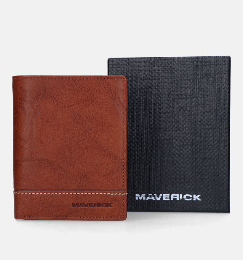Maverick Portefeuille en Cognac pour hommes (365802)