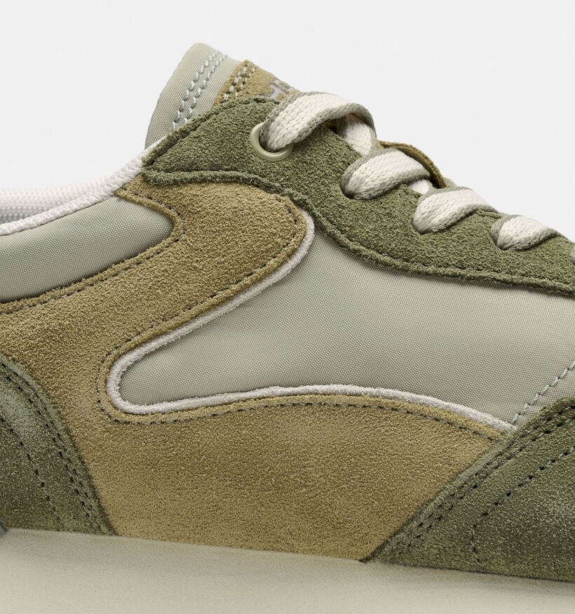 HOFF City Donkergroene Veterschoenen voor heren (367326) - geschikt voor steunzolen