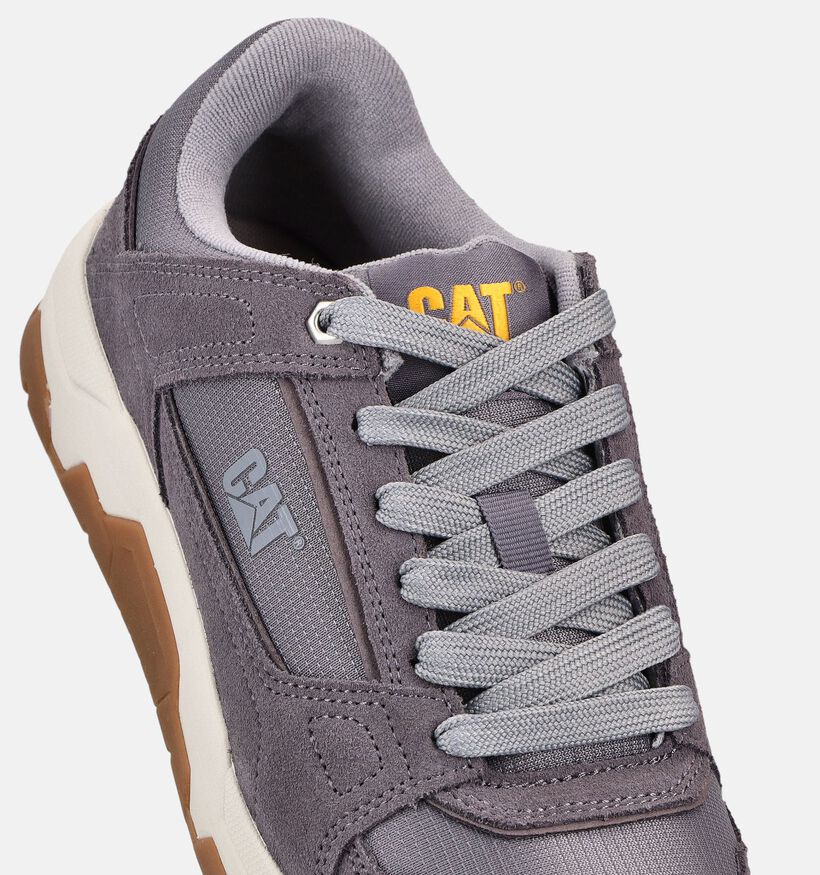 Caterpillar Theorem Baskets basses en Gris pour hommes (370029) - pour semelles orthop&eacute;diques