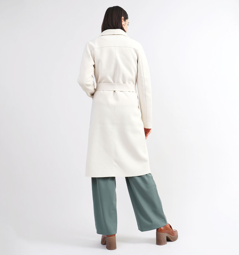 Vila Juice Manteau mi-long en Écru pour femmes (335437)