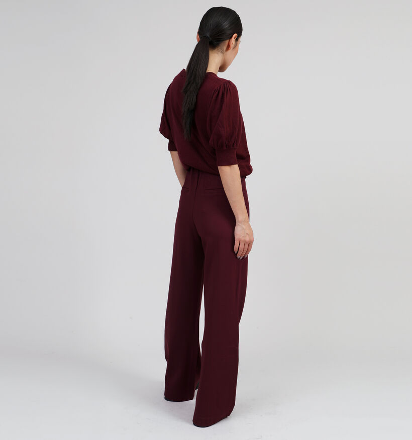 Minus Marcia Bordeaux Wijde broek voor dames (349966)