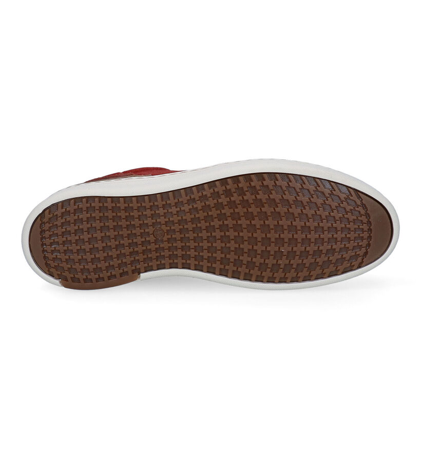 Bullboxer Chaussures à lacets en Rouge pour hommes (302204) - pour semelles orthopédiques