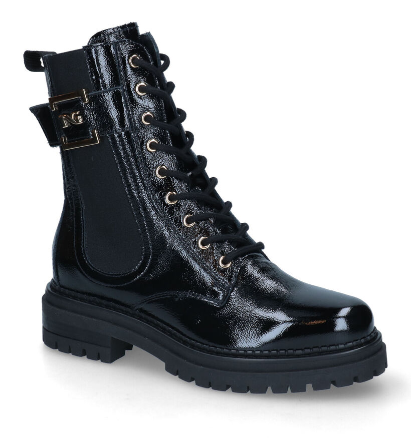 NeroGiardini Boots à lacets en Noir en cuir (314552)
