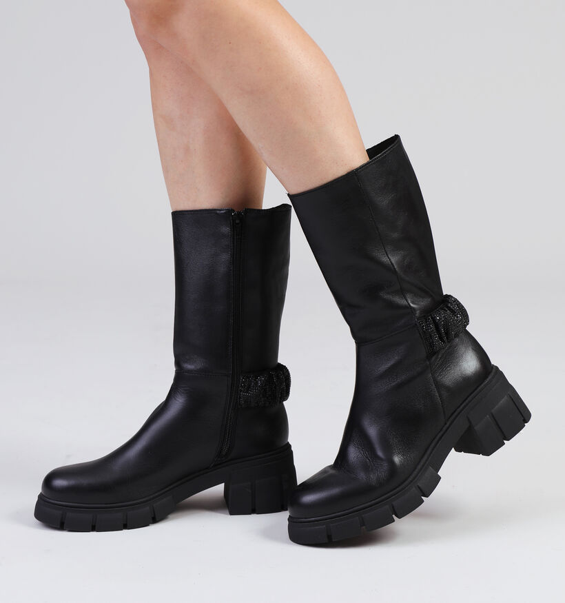 Sweet Lemon Bottes de motard en Noir pour femmes (349251)