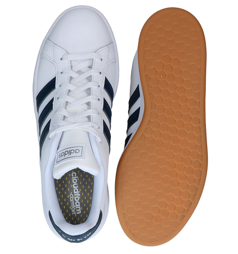 adidas Grand Court Baskets en Blanc pour hommes (308445)