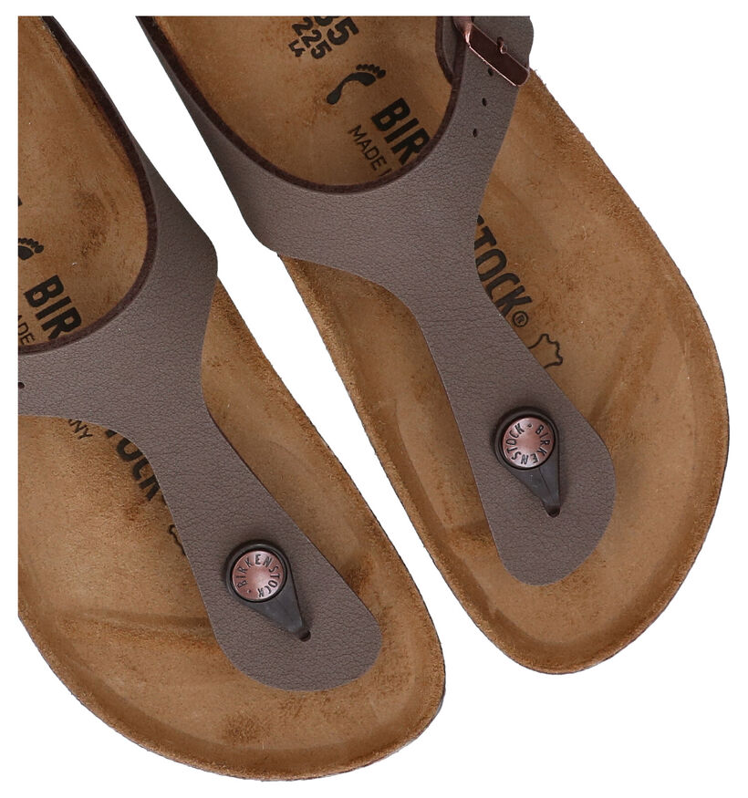 Birkenstock Gizeh Zwarte Teenslippers voor jongens (338075)