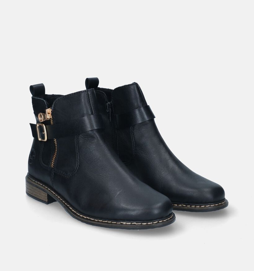 Rieker Bottines plates en Noir pour femmes (315751)