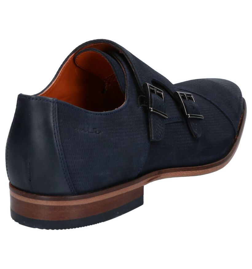 Van Lier Chaussures classiques en Bleu foncé en nubuck (272952)