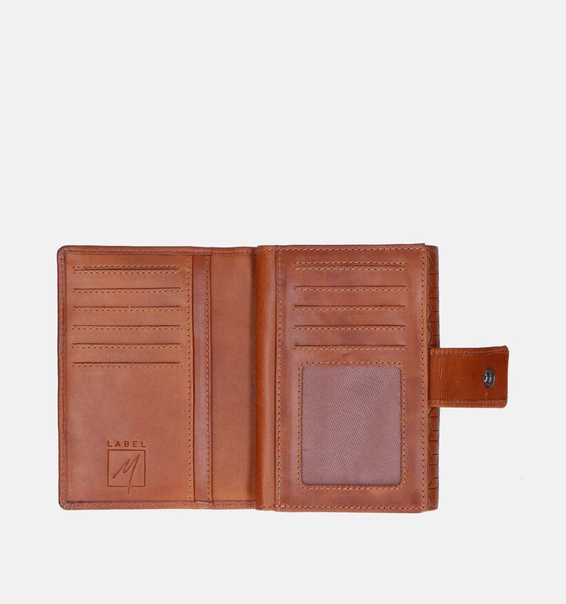 Label M Porte-monnaies zippé en Marron pour hommes (365812)