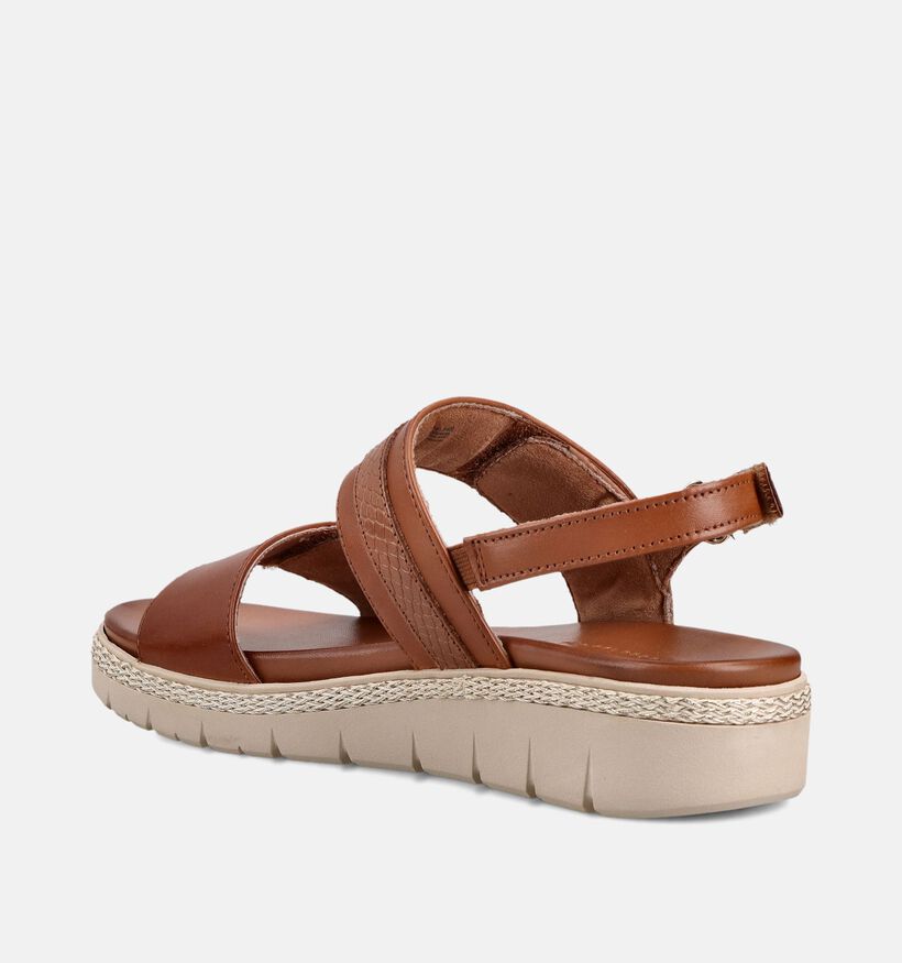Tamaris Cognac Sandalen voor dames (371704) - geschikt voor steunzolen
