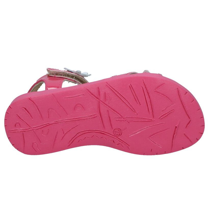 Lunella Sandales en Rose fuchsia en cuir (238976)