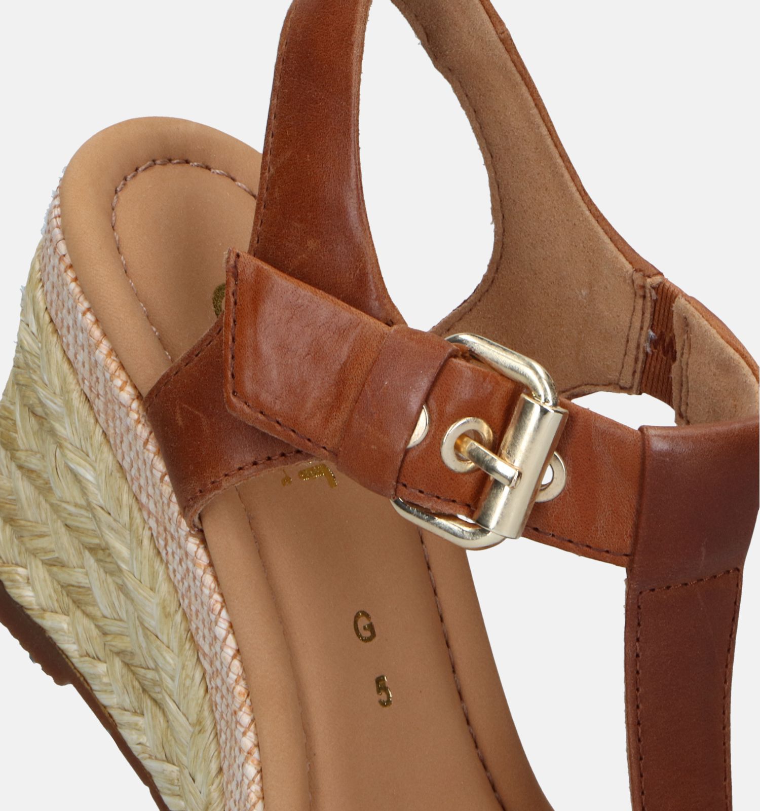 Gabor Comfort Cognac Sandalen Met Sleehak Dames Sandalen Online op TORFS.BE
