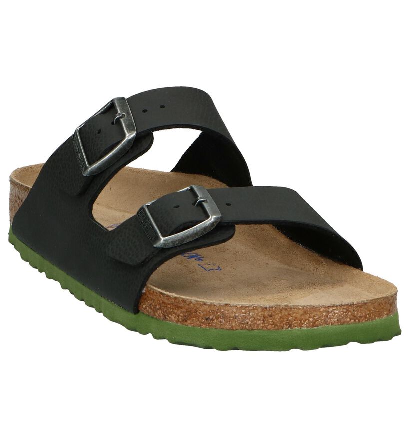 Birkenstock Arizona Nu-pieds en Noir pour hommes (213368)