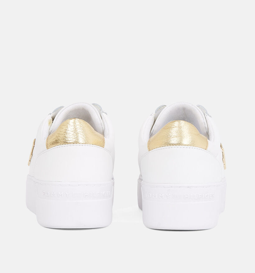 Tommy Hilfiger Platform Court Baskets casual en Blanc pour femmes (352618)