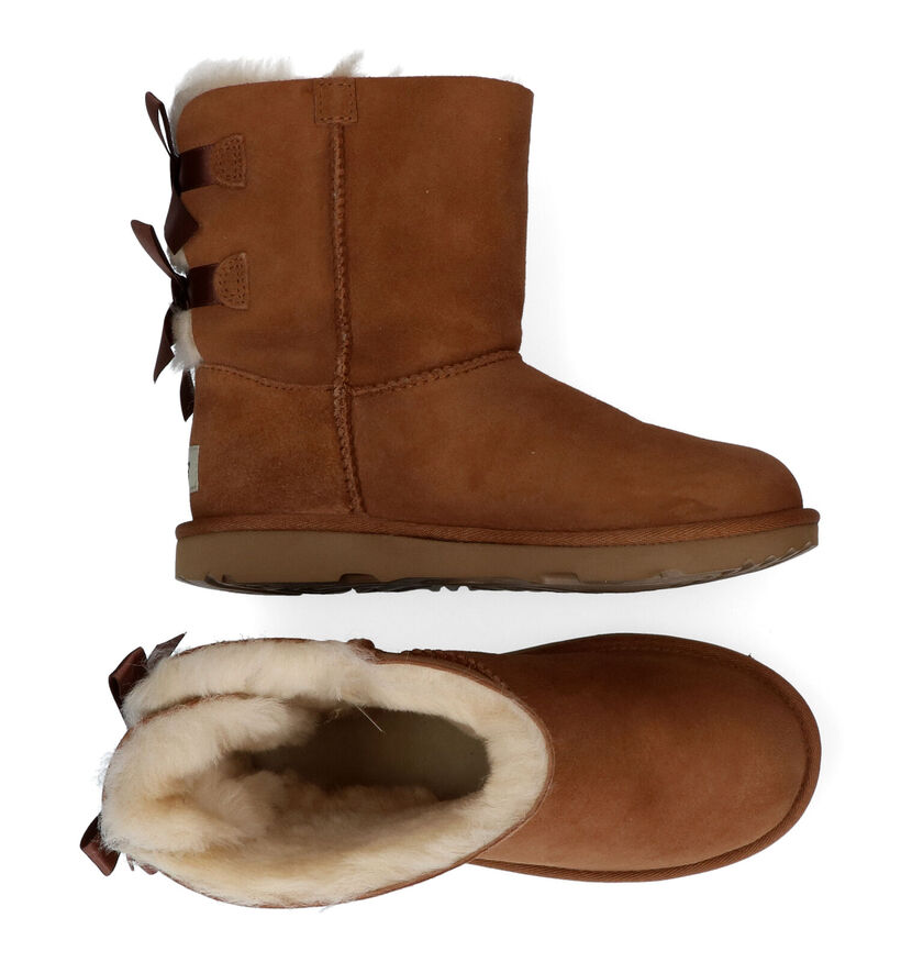 UGG Bailey Bow II Cognac Korte Laarzen in daim (294874)