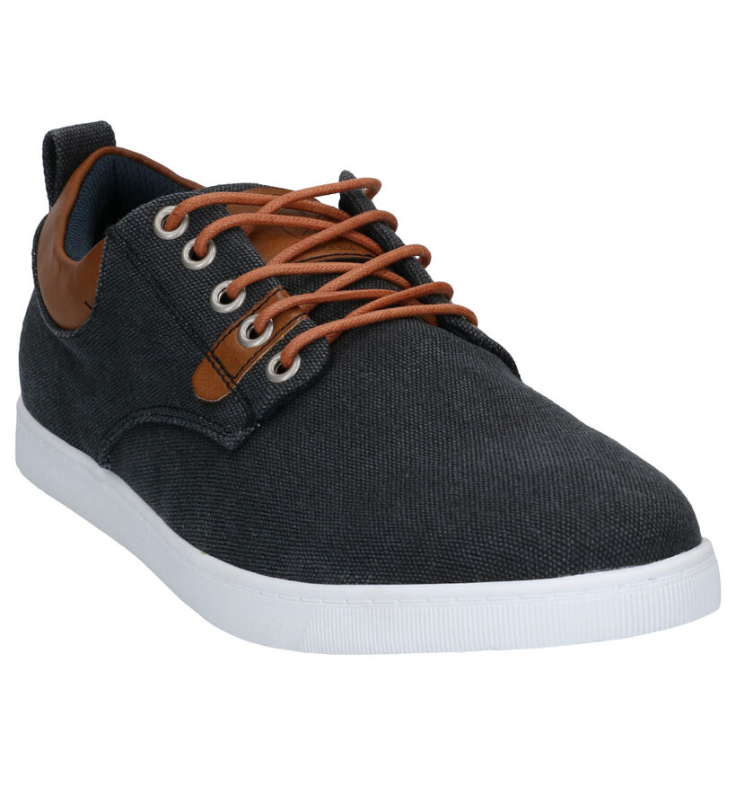 Bullboxer Chaussures à lacets en Gris foncé en textile (284425)