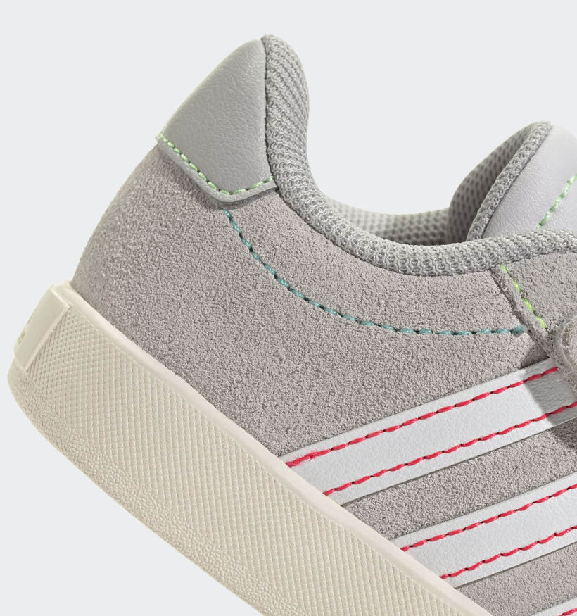 adidas VL court 3.0 CF Lichtgrijze Sneakers voor jongens (365358) - geschikt voor steunzolen