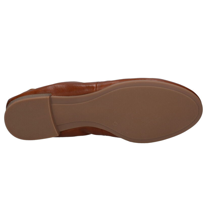 Tamaris TOUCH it Cognac Ballerina's in leer (277341)