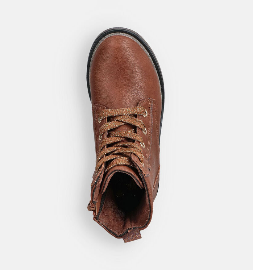 Milo & Mila Chaussures hautes en Cognac pour filles (362881)