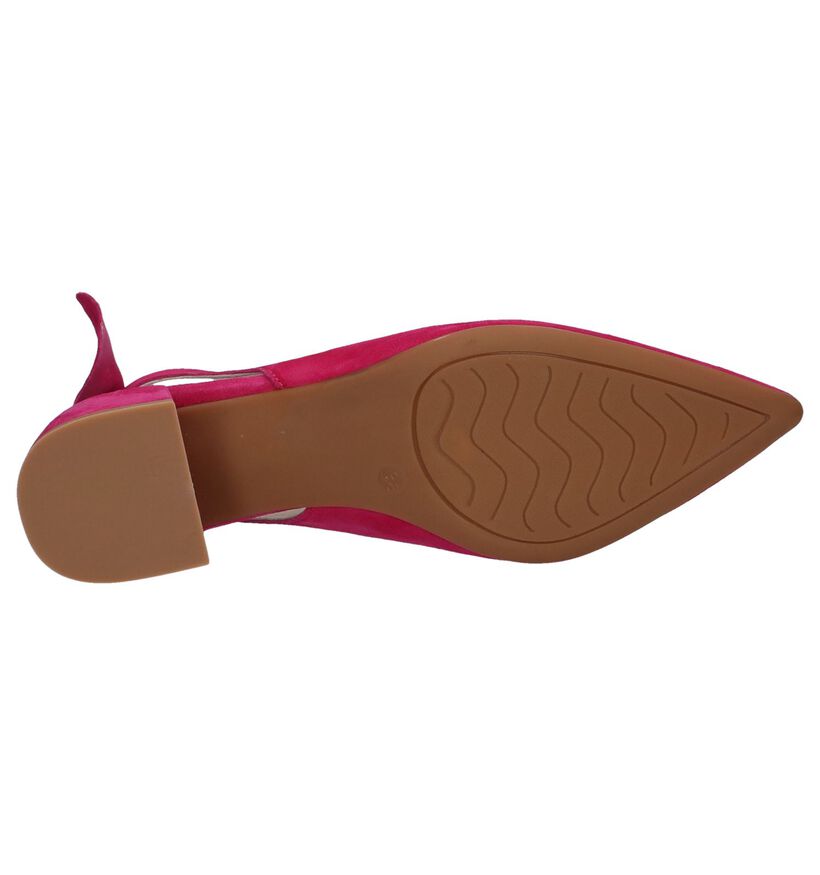 Hampton Bays Escarpins slingback en Rose fuchsia en daim (248920)