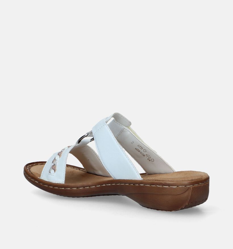 Rieker Witte Slippers voor dames (354945)