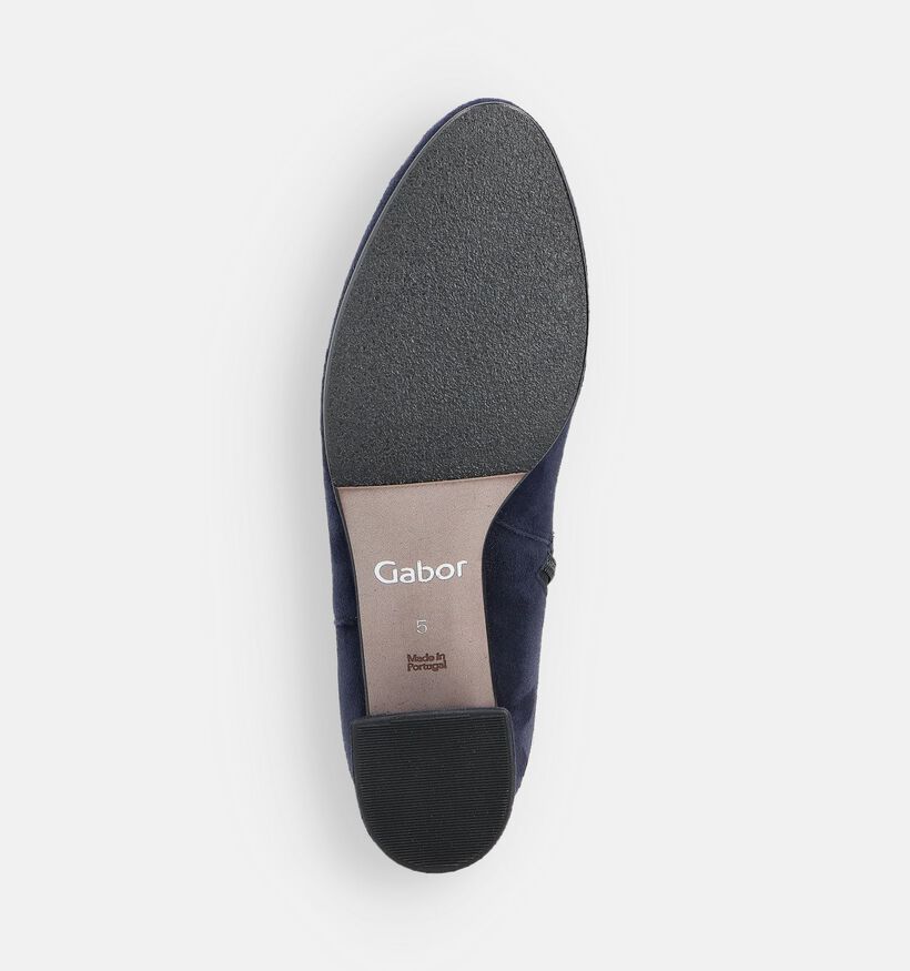 Gabor Bottines à talons en Bleu foncé pour femmes (361648) - pour semelles orthopédiques