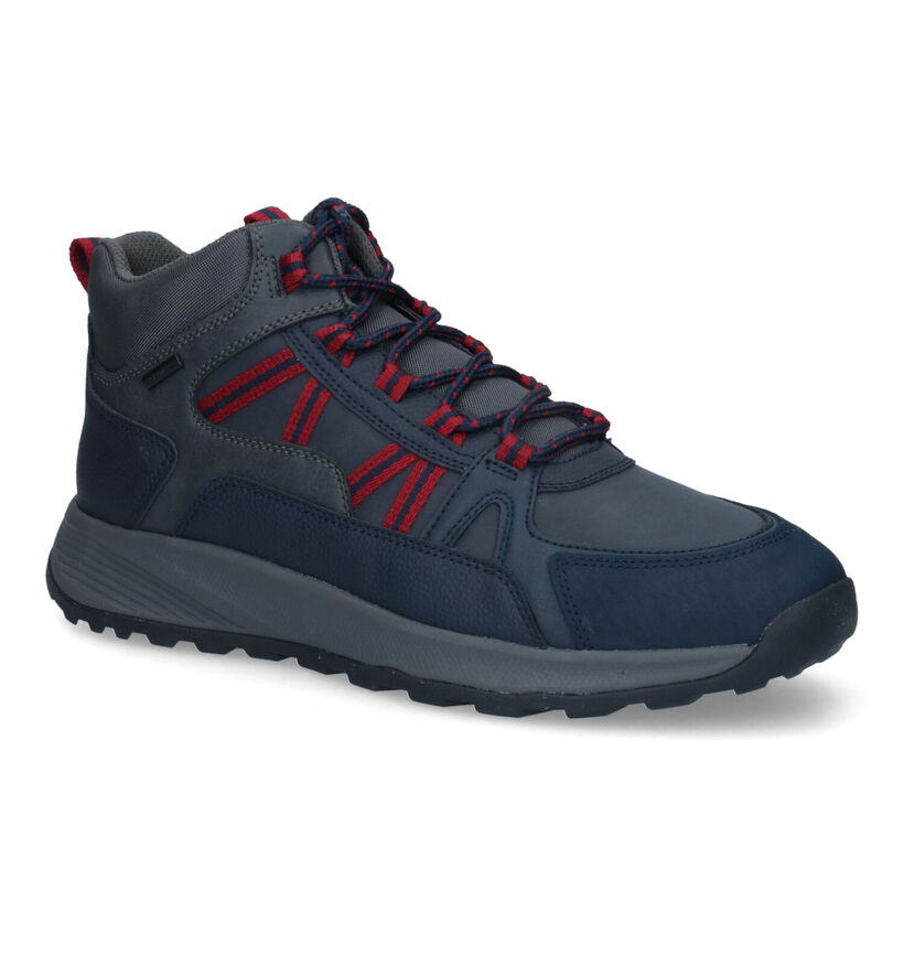 Geox Terrestre Chaussures de randonnée en Bleu en simili cuir (313677)