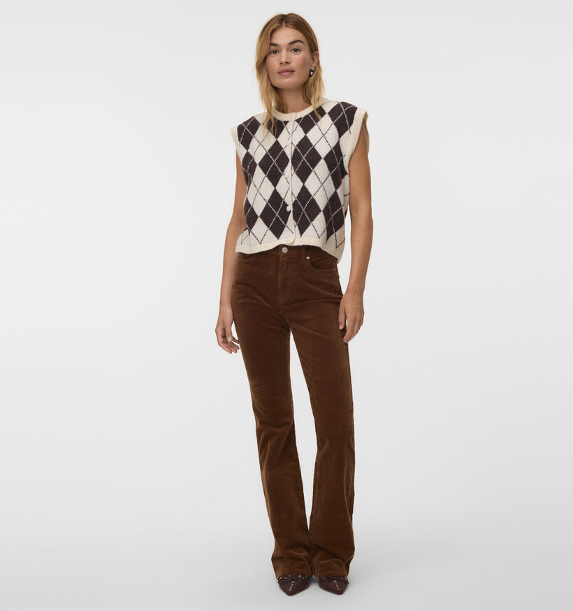 Vero Moda Halo Gilet en Beige pour femmes (377556)