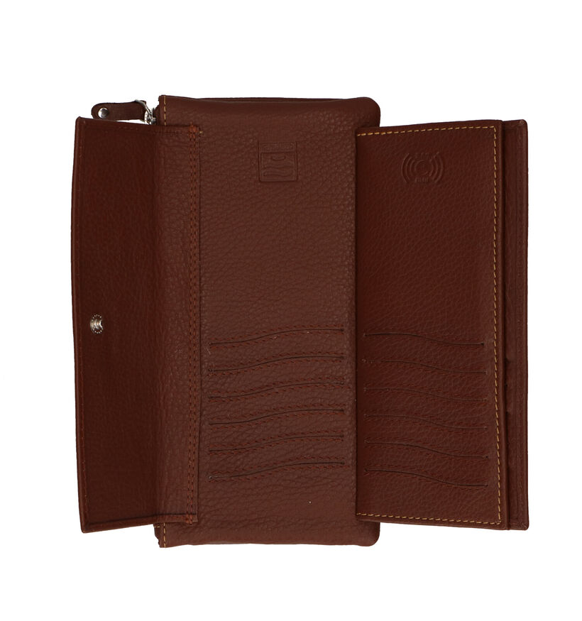 Crinkles Zwarte Ritsportemonnee voor dames (340496)