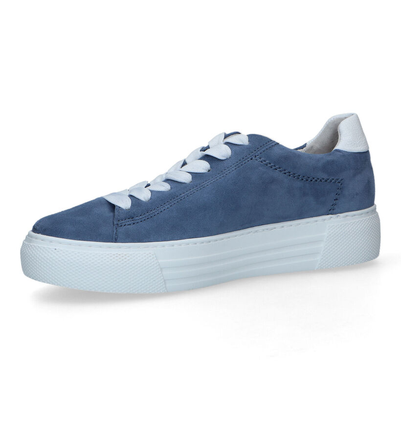 Gabor Comfort Chaussures à lacets en Bleu pour femmes (323158) - pour semelles orthopédiques