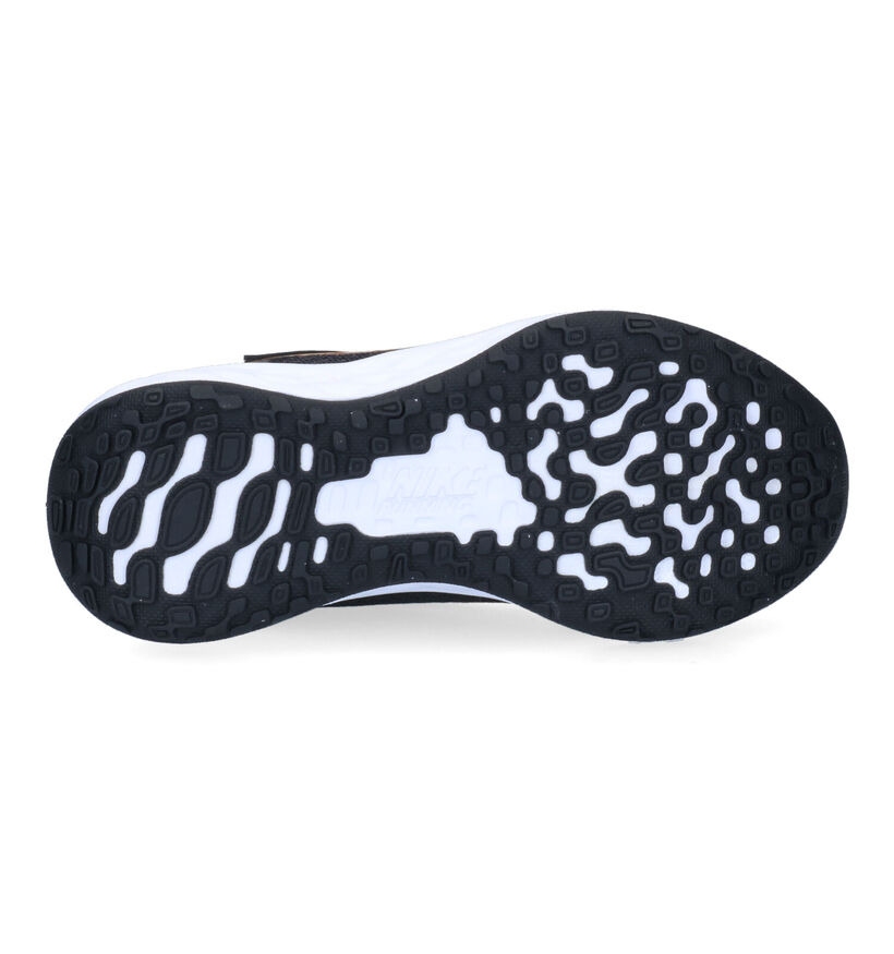 Nike Revolution 6 PS Zwarte Sneakers in kunstleer (316275)