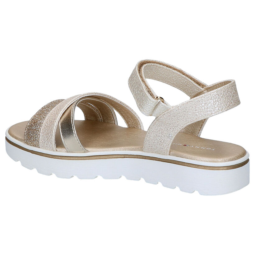 Tommy Hilfiger Gouden Sandalen in kunstleer (290056)