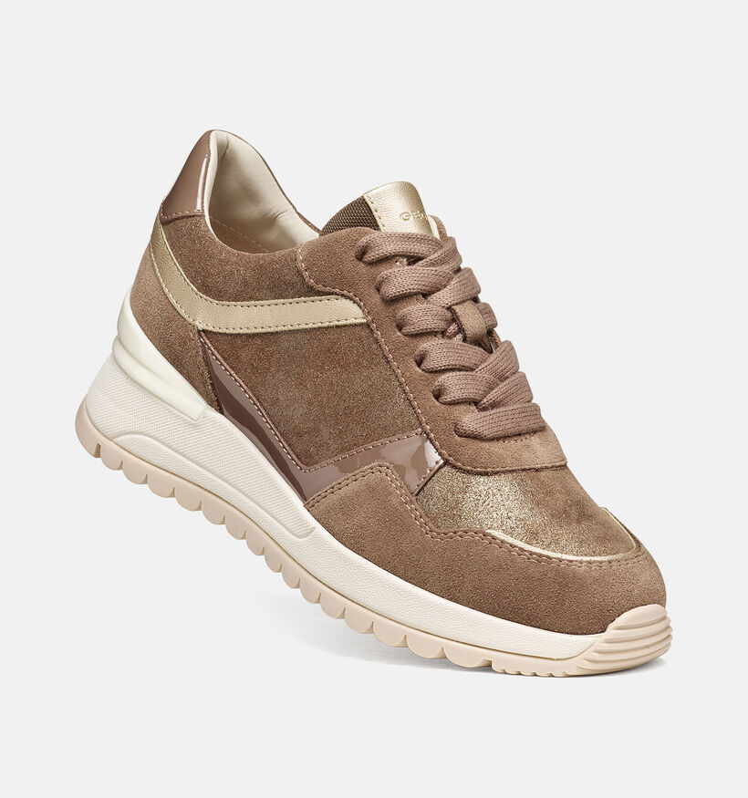 Geox Desya Bruine Sneakers voor dames (376385) - geschikt voor steunzolen
