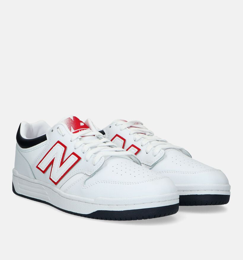 New Balance BB 480 Baskets en Blanc pour hommes (327257) - pour semelles orthopédiques