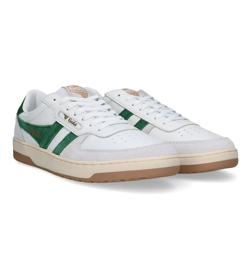 Gola Hawk Witte Sneakers voor heren (336345) - geschikt voor steunzolen